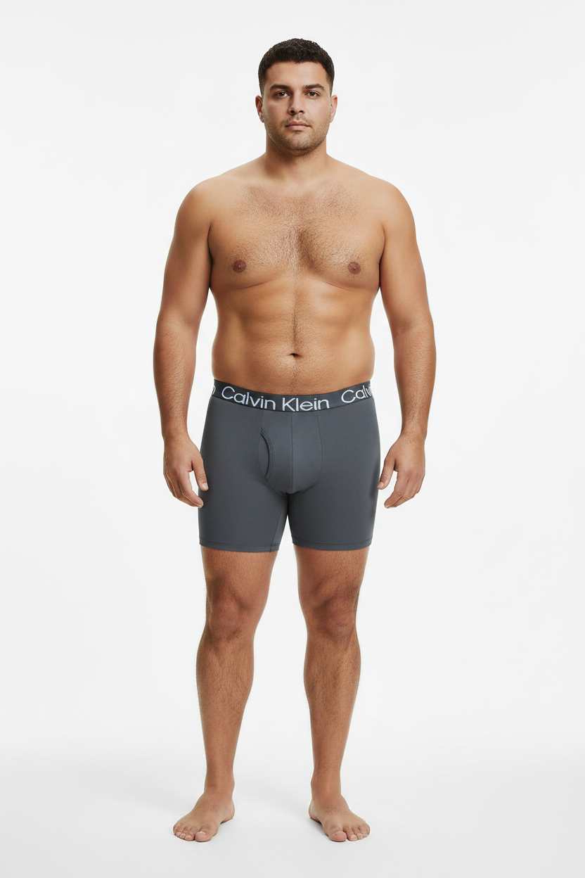 Calvin Klein Boxer - Modelo corpulento frontal