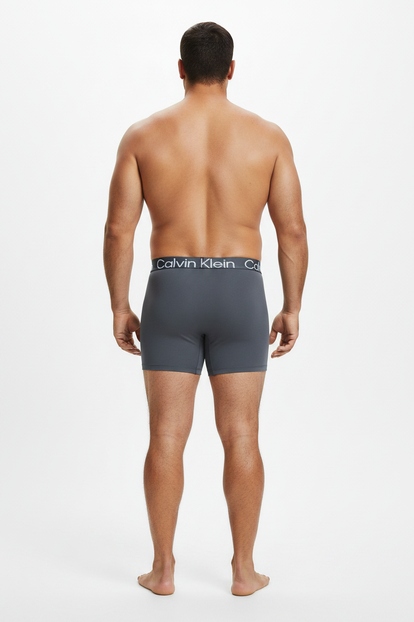 Calvin Klein Boxer - Modelo corpulento trasera