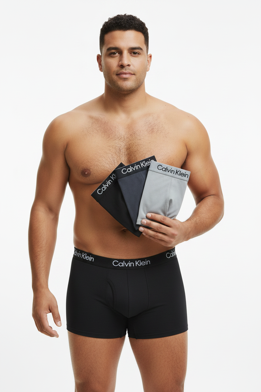 Calvin Klein Pack 3 correcto - Modelo abanico