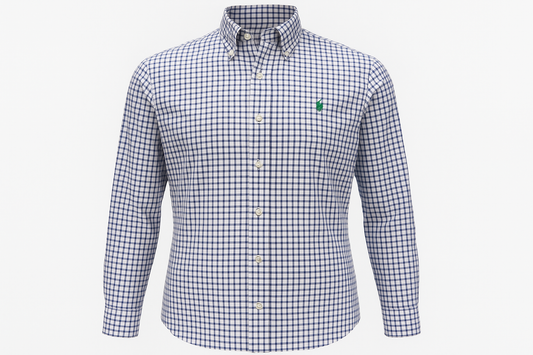 Camisa a cuadros ghost mannequin completa