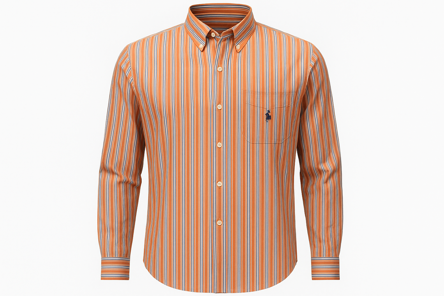 Camisa a rayas multicolor ghost mannequin