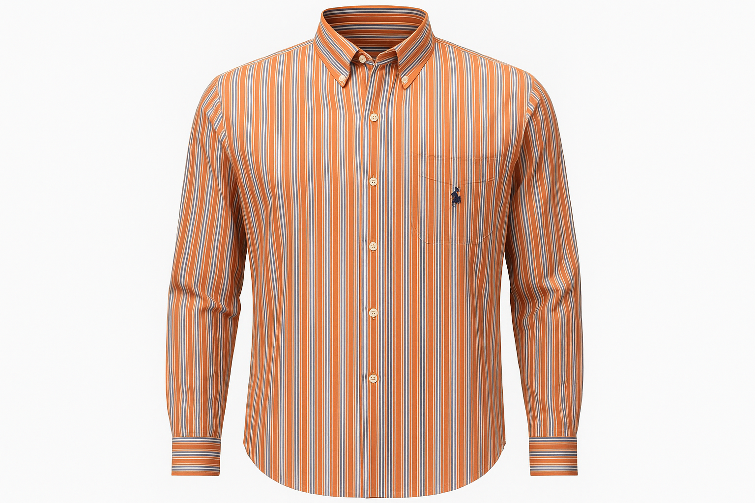 Camisa a rayas multicolor ghost mannequin
