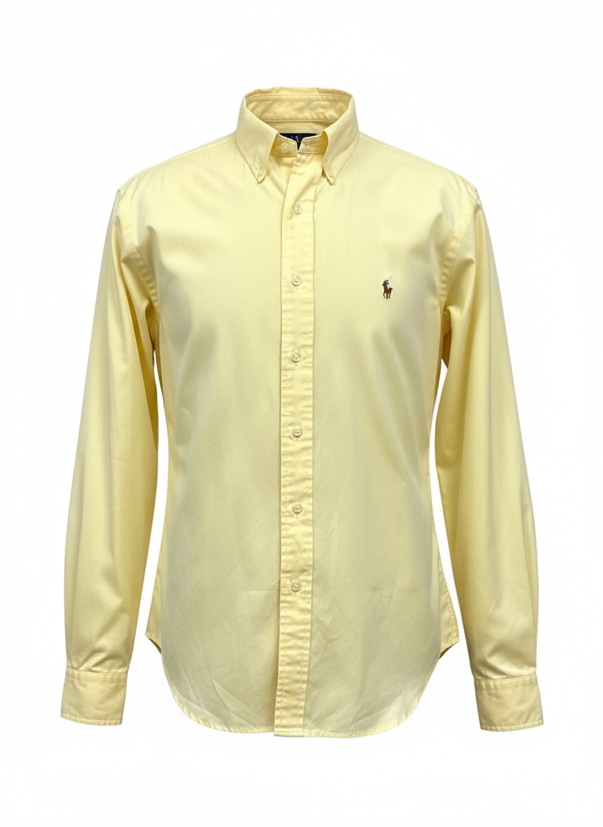Camisa Amarilla Pálida Ghost Mannequin