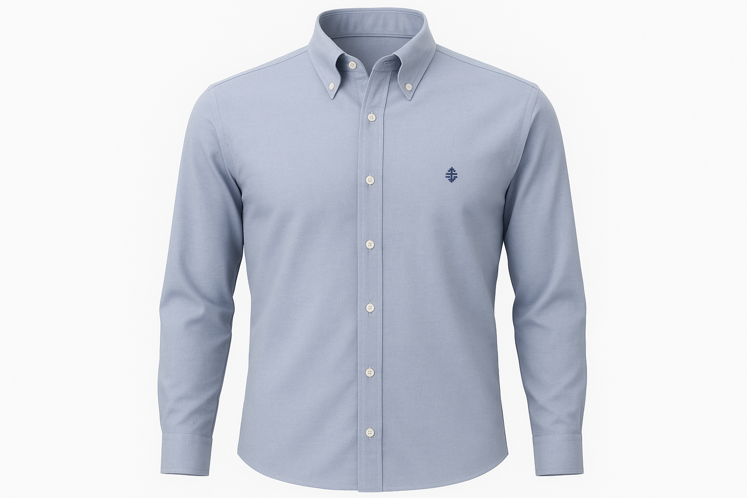 Camisa azul claro ghost mannequin