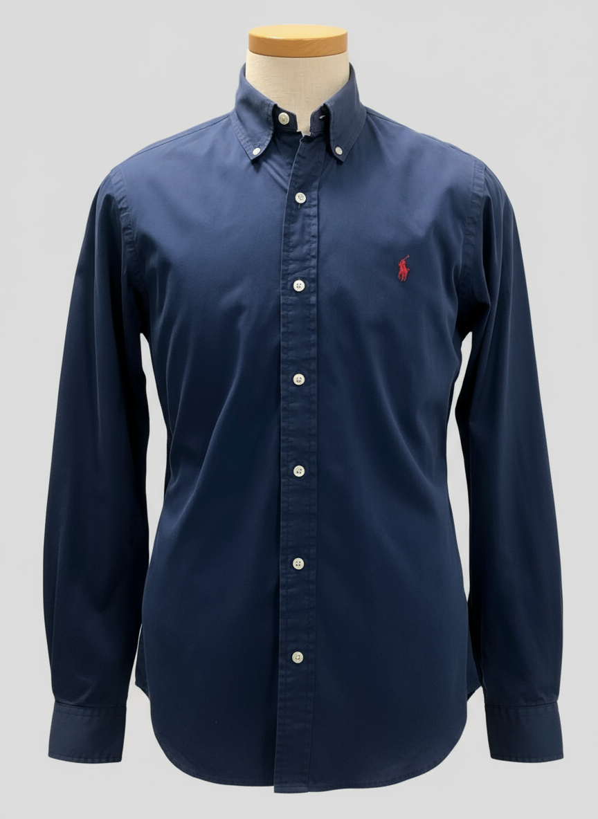 Camisa Azul Marino Ghost Mannequin