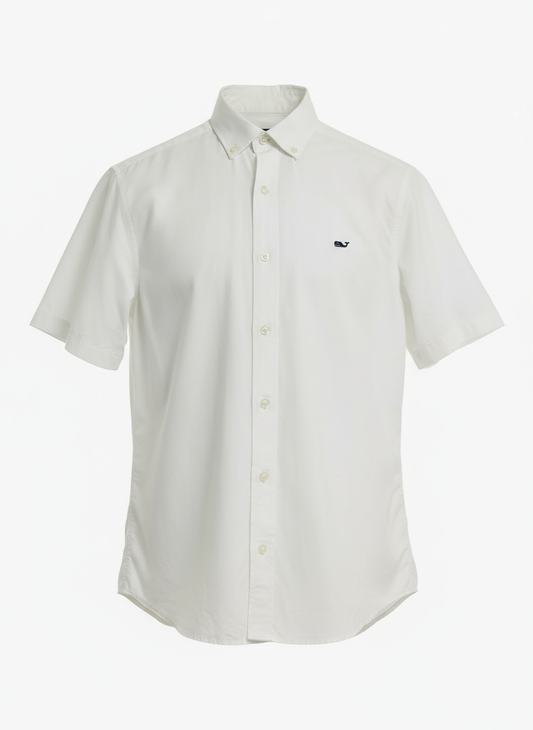 Camisa Blanca Manga Corta Ghost Mannequin