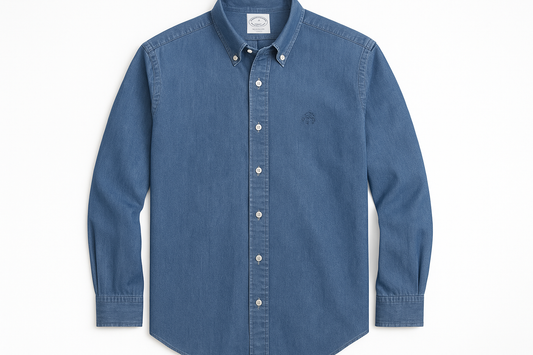 Camisa Brooks Brothers Denim con Logo de Oveja