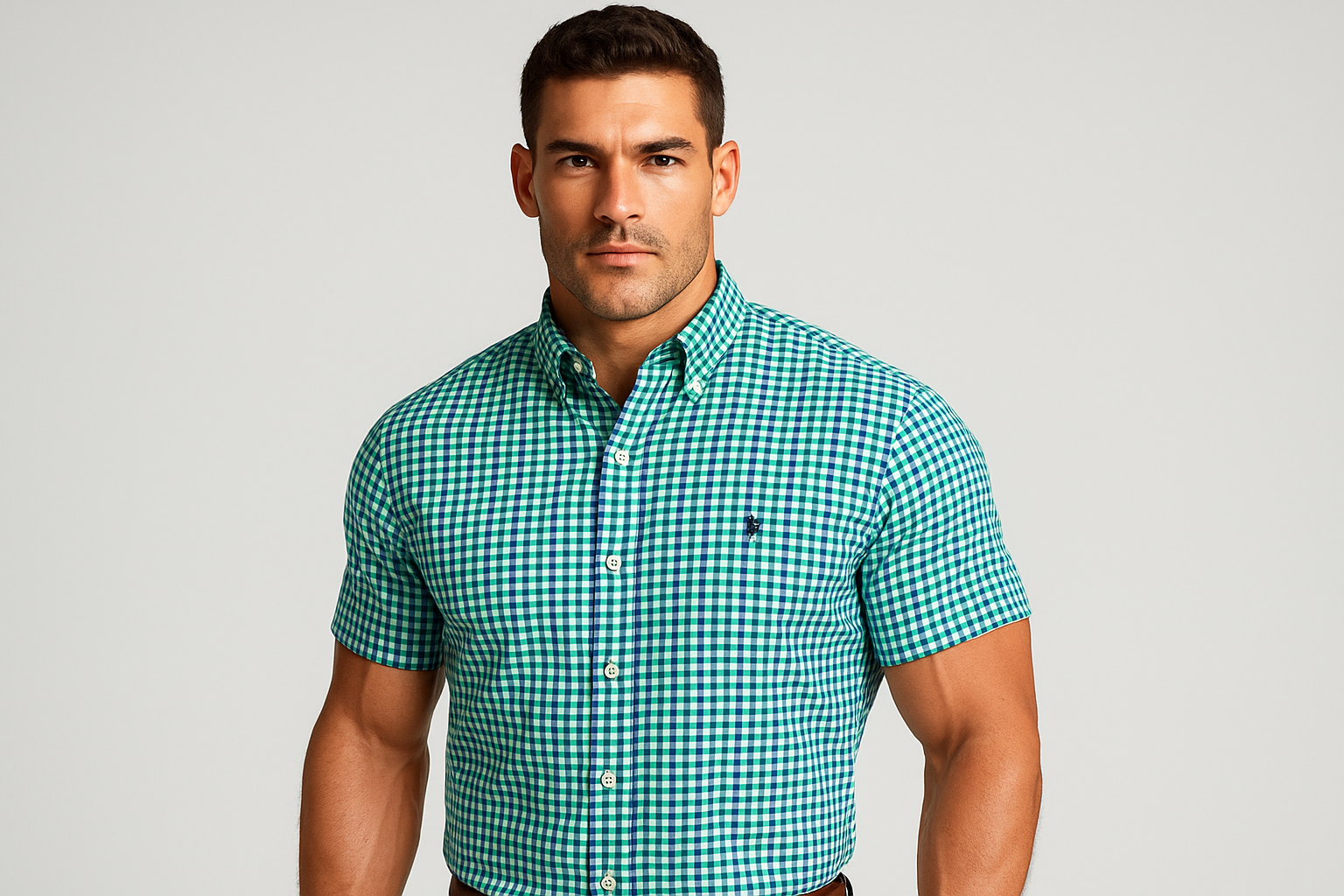 Camisa con modelo atlético