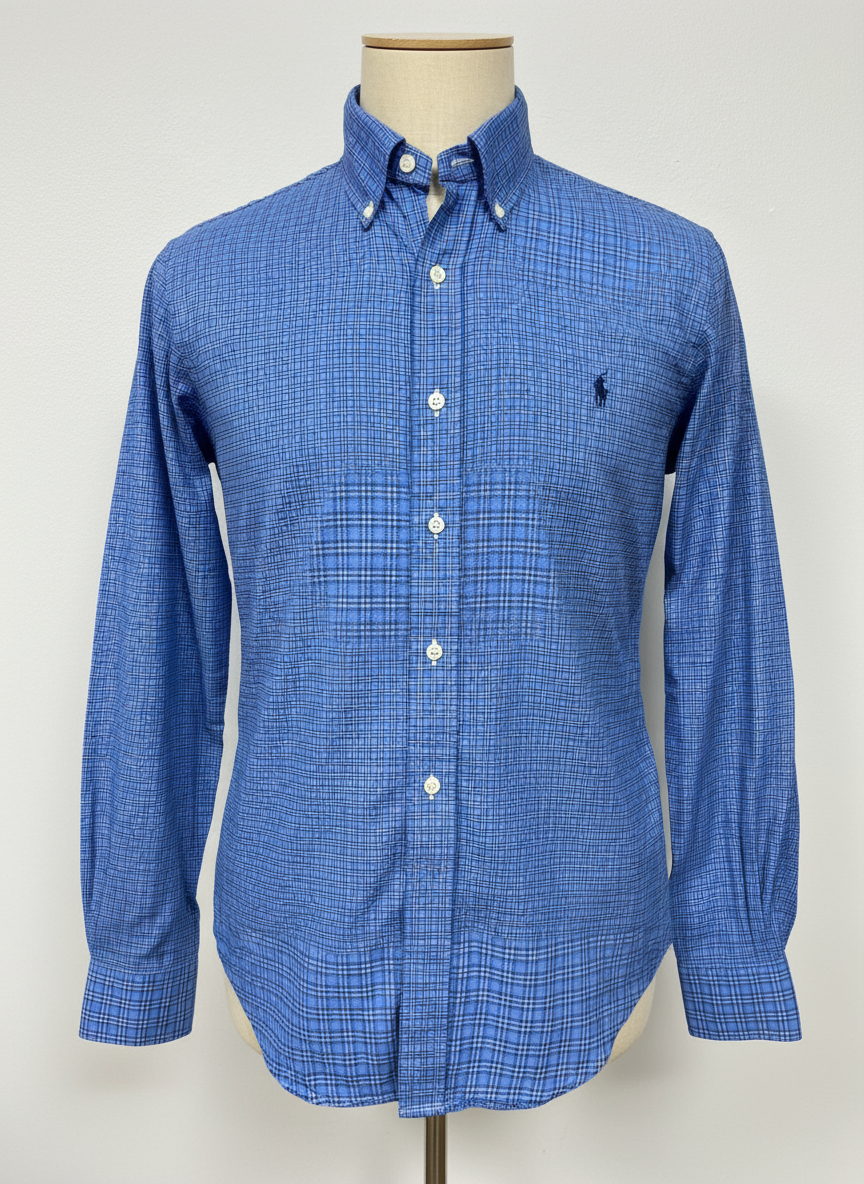 Camisa Cuadros Azul Ghost Mannequin