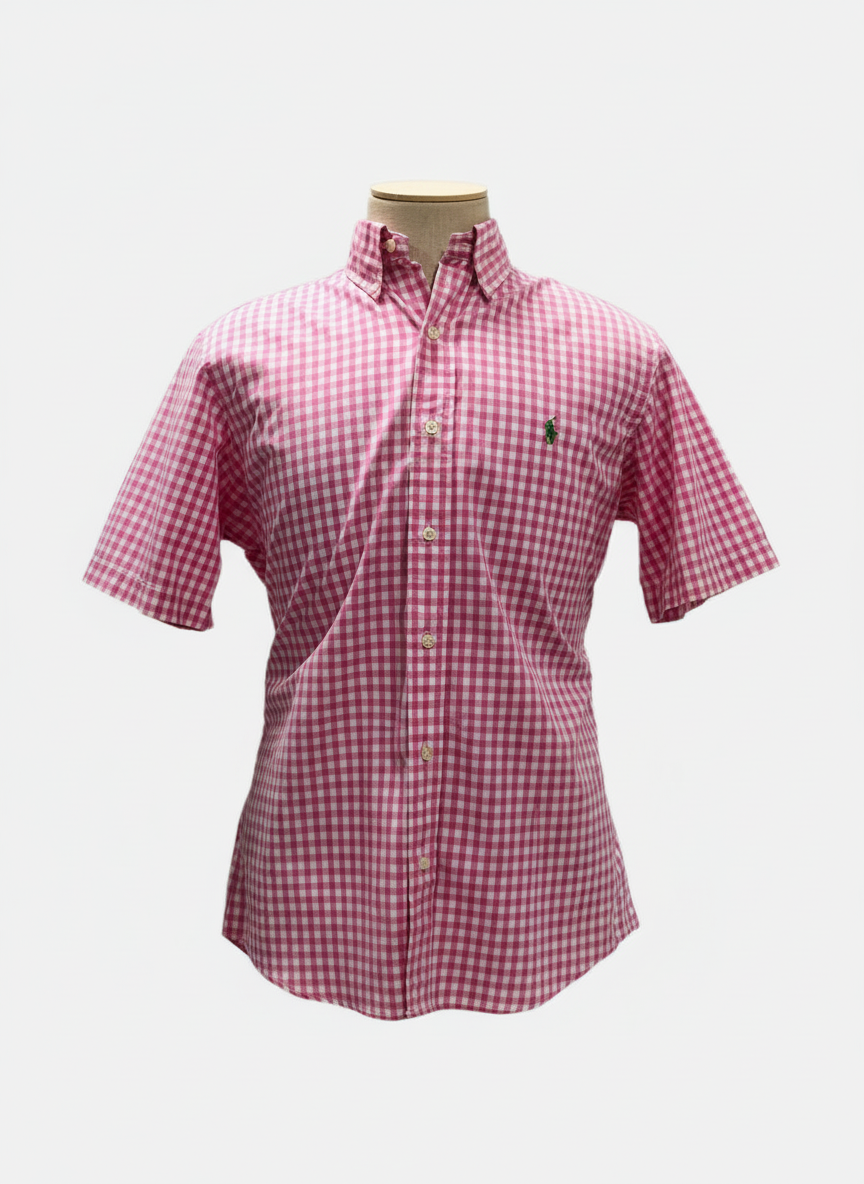 Camisa Cuadros Rosa Ghost Mannequin