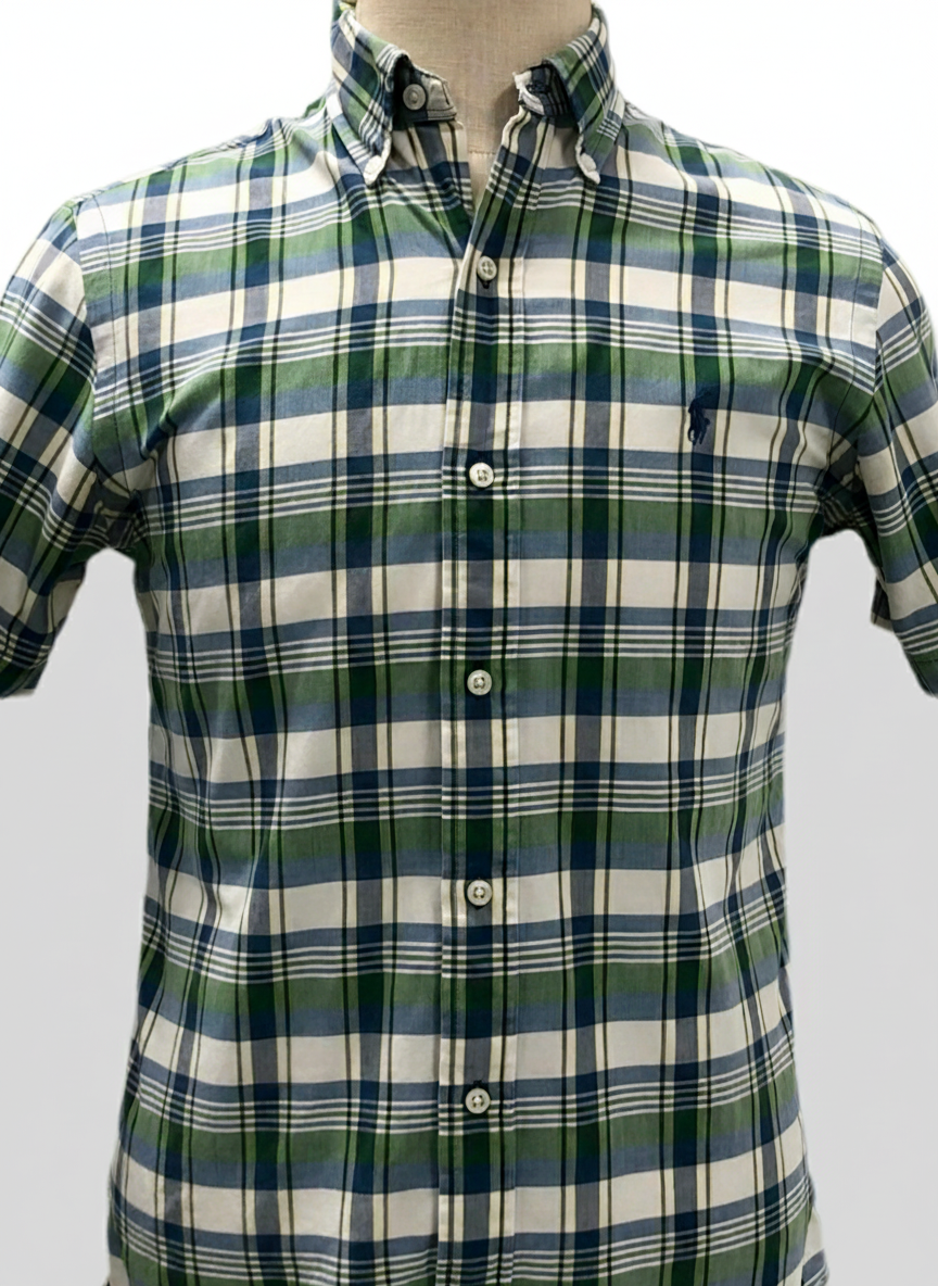 Camisa Cuadros Verde Ghost Mannequin