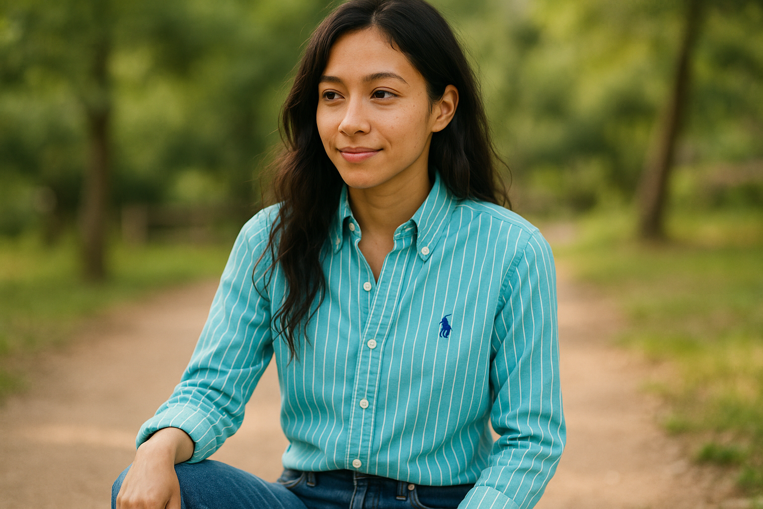 Camisa de botones Polo Ralph Lauren - Modelo latina XS casual exterior