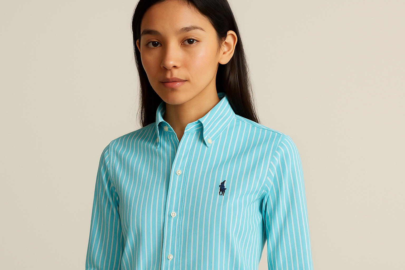 Camisa de botones Polo Ralph Lauren - Modelo latina XS close-up