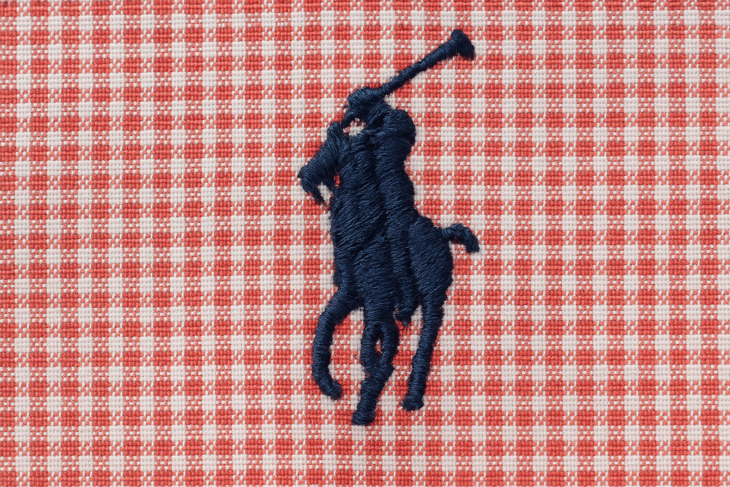 Camisa de niño Polo Ralph Lauren - Detalle del logo navy con gingham pequeño