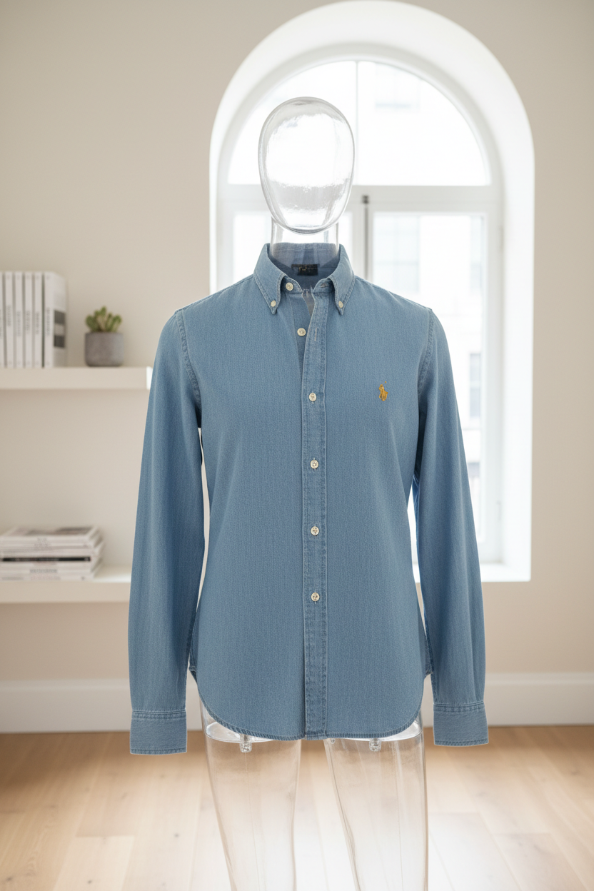 Camisa denim Polo Ralph Lauren vertical