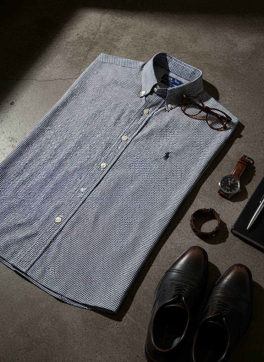 Camisa Houndstooth Marketing