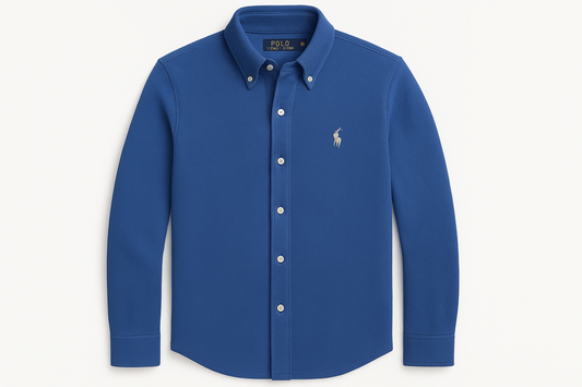 Camisa Polo Ralph Lauren color #2d579d tela camiseta Featherweight Mesh