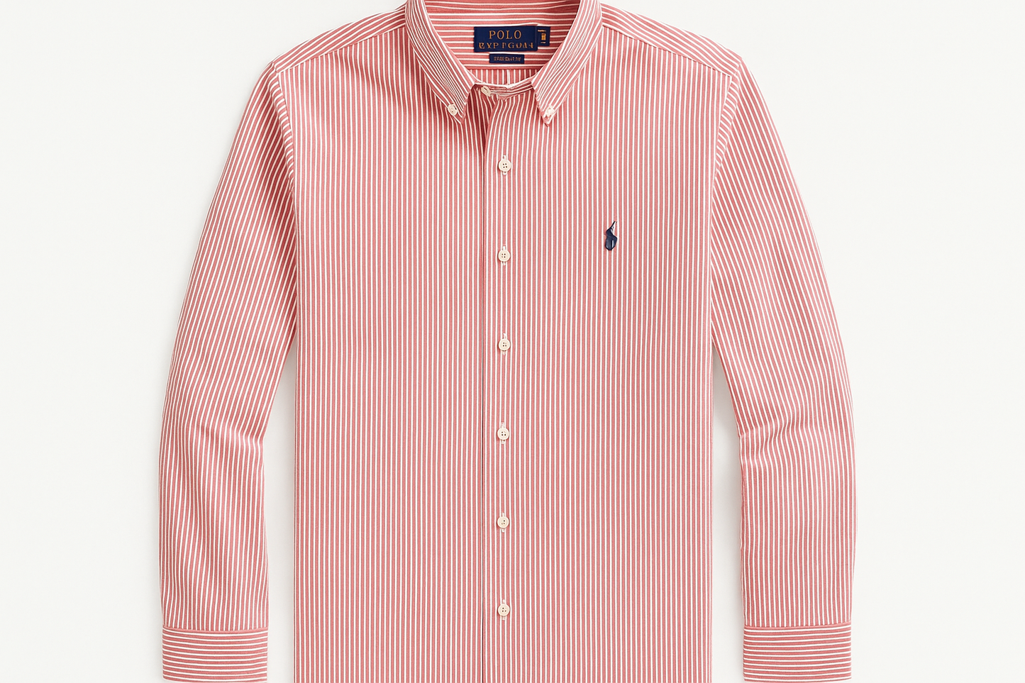 Camisa Polo Ralph Lauren Rayas Rojas y Blancas