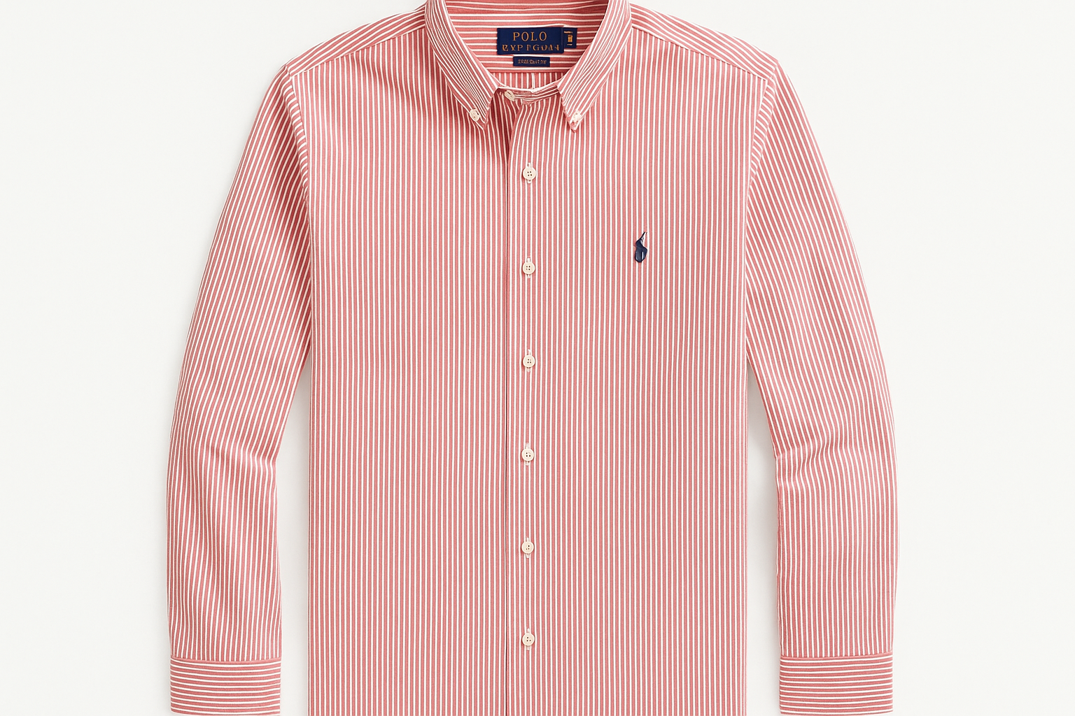 Camisa Polo Ralph Lauren Rayas Rojas y Blancas