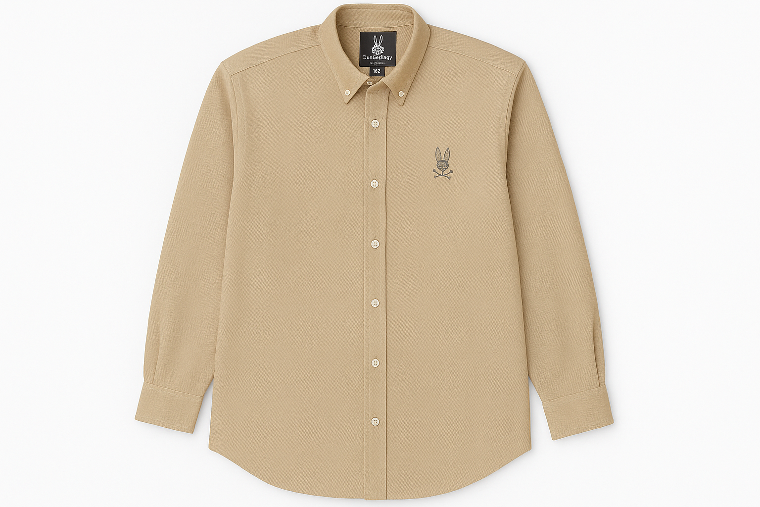 Camisa Psycho Bunny Oxford Laki logo pequeño frontal
