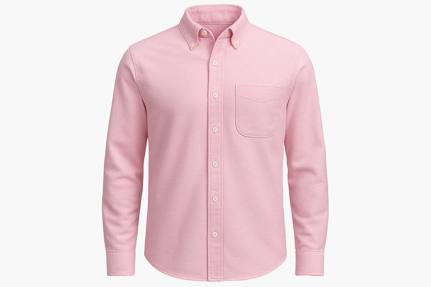 Camisa rosa claro tipo ghost mannequin