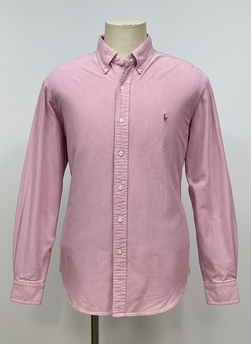 Camisa Rosa Oxford Ghost Mannequin