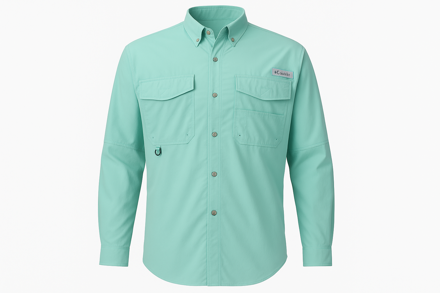 Camisa verde menta tipo ghost mannequin