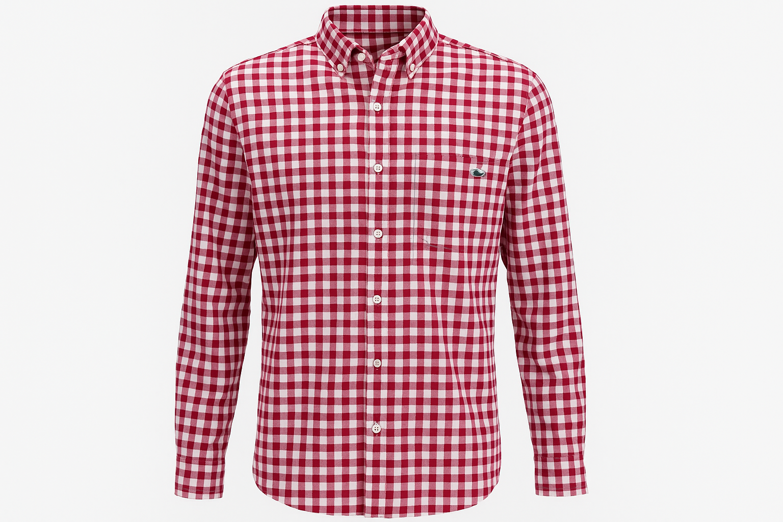 Camisa Vineyard Vines a cuadros rojos estilo ghost mannequin