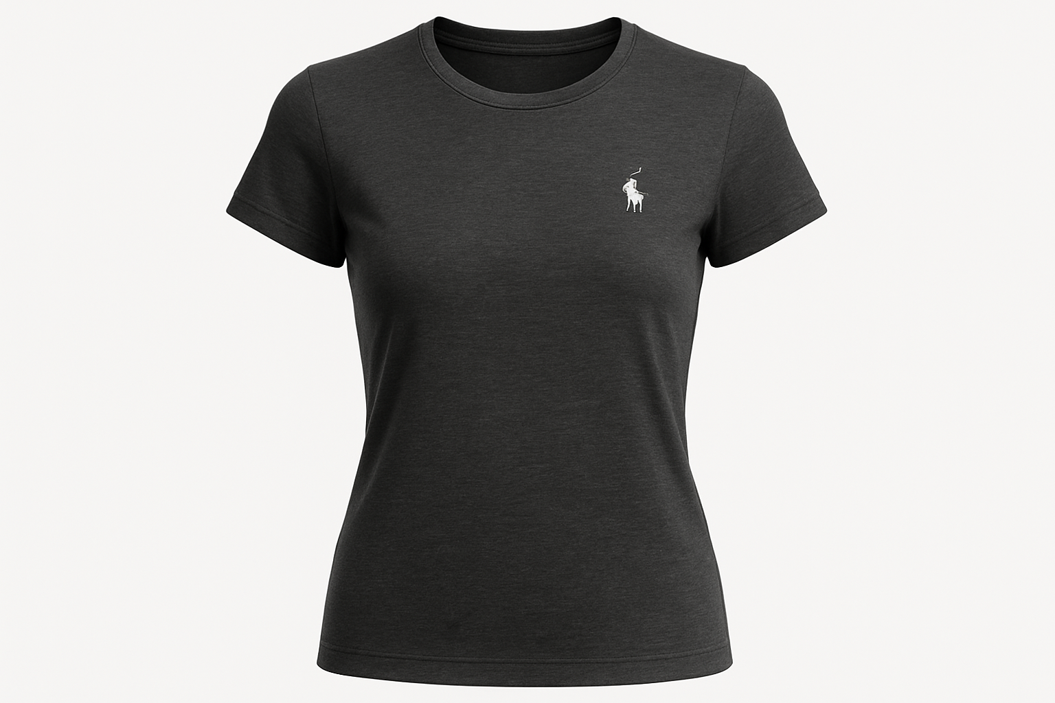 Camiseta gris oscuro mujer ghost mannequin