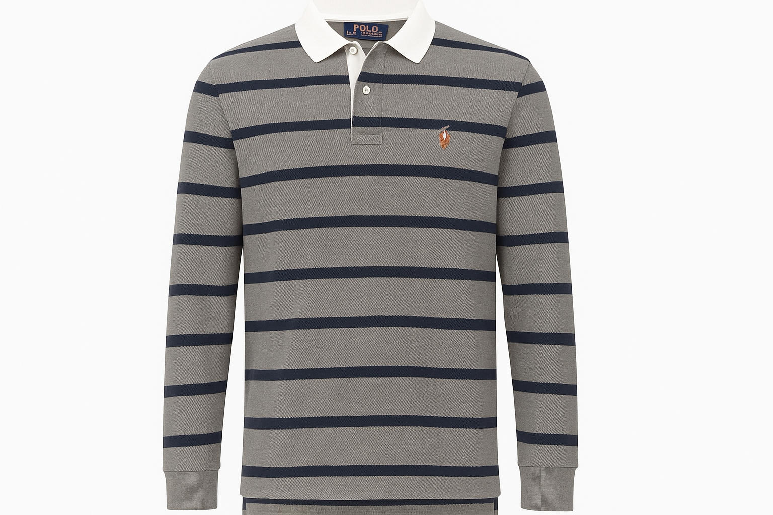 Camiseta Polo Ralph Lauren manga larga #71747b con logo pequeño