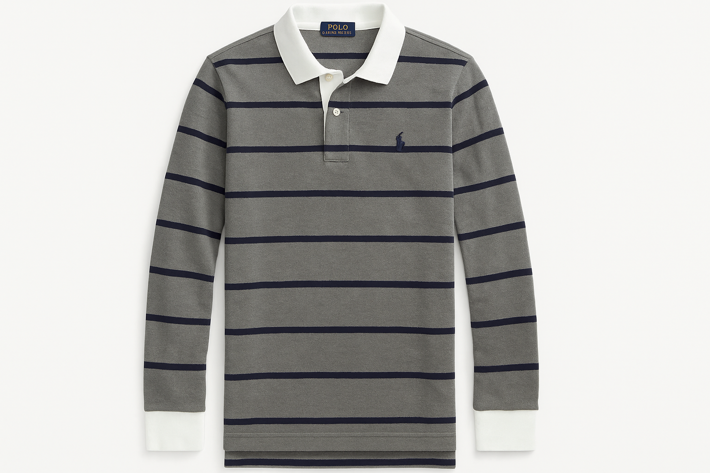 Camiseta Polo Ralph Lauren manga larga #71747b logo pequeño - Vista plana