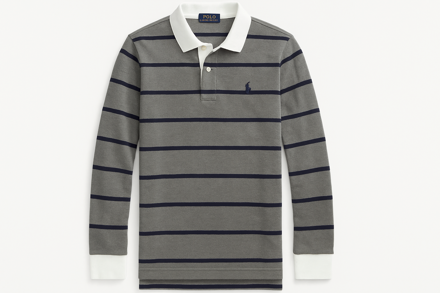 Camiseta Polo Ralph Lauren manga larga #71747b logo pequeño - Vista plana