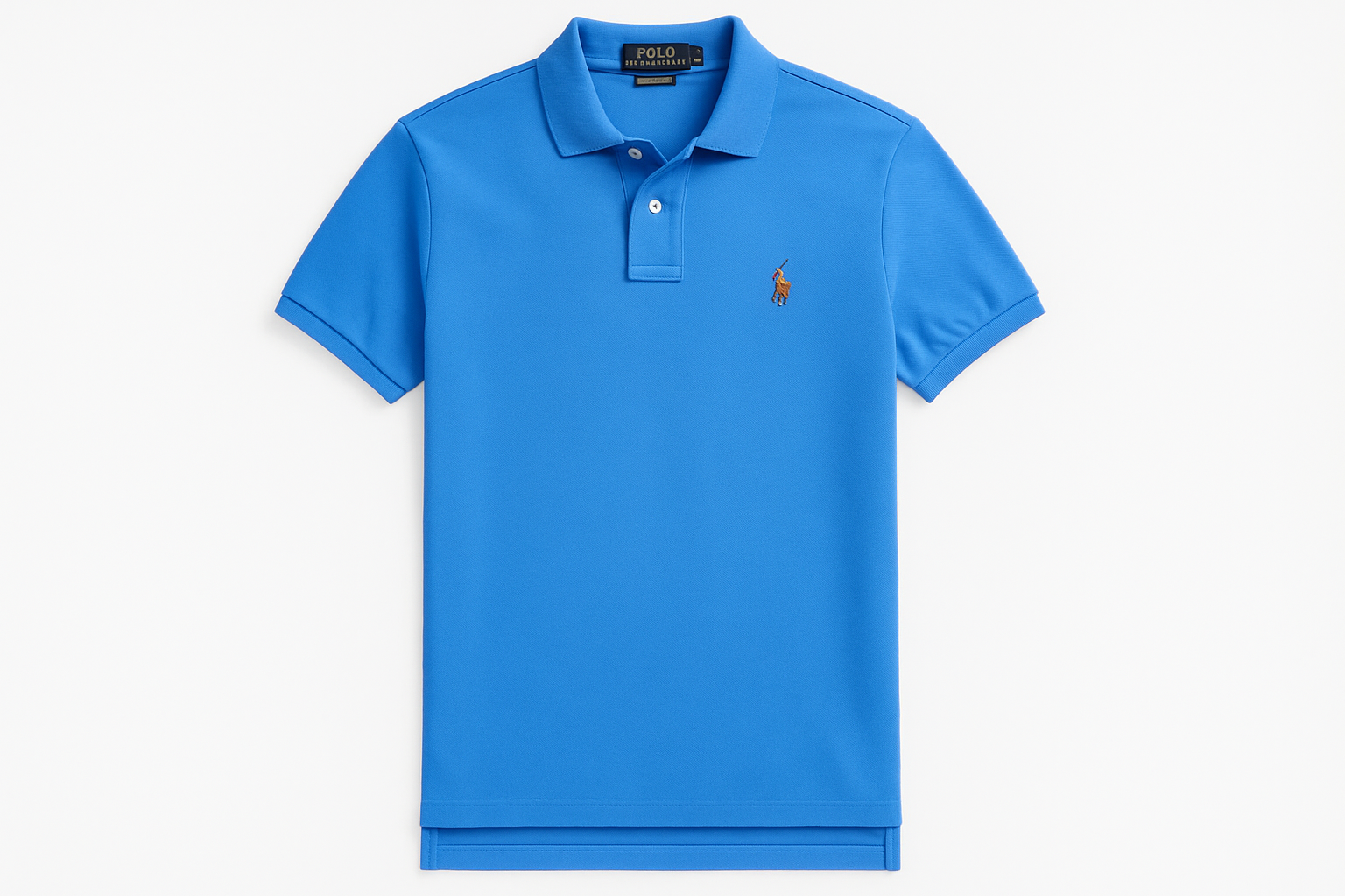 Camiseta Polo Ralph Lauren Pima #5b9ff1 con logo pequeño