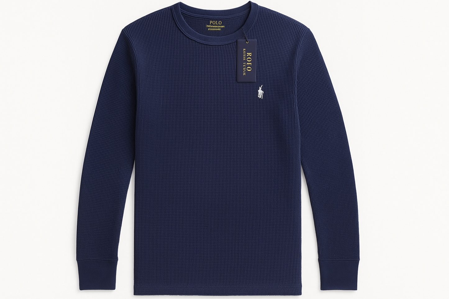 Camiseta Polo Ralph Lauren Waffle Azul Navy