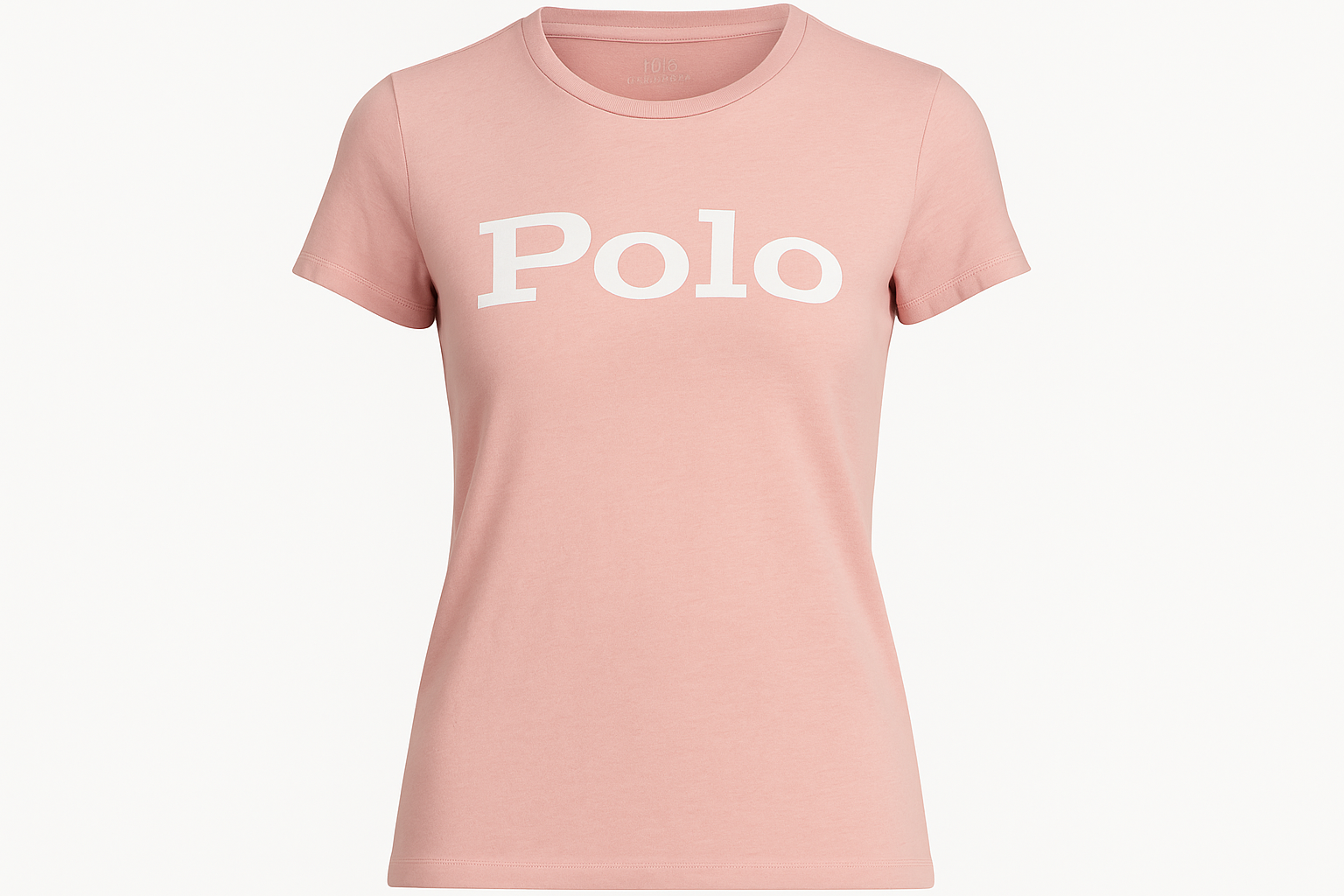 Camiseta rosa Polo mujer ghost mannequin