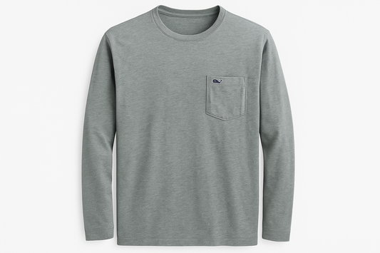 Camiseta Vineyard Vines gris estilo ghost mannequin
