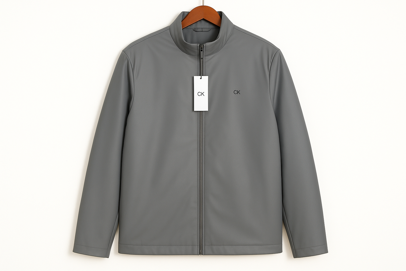 Chaqueta lisa en percha