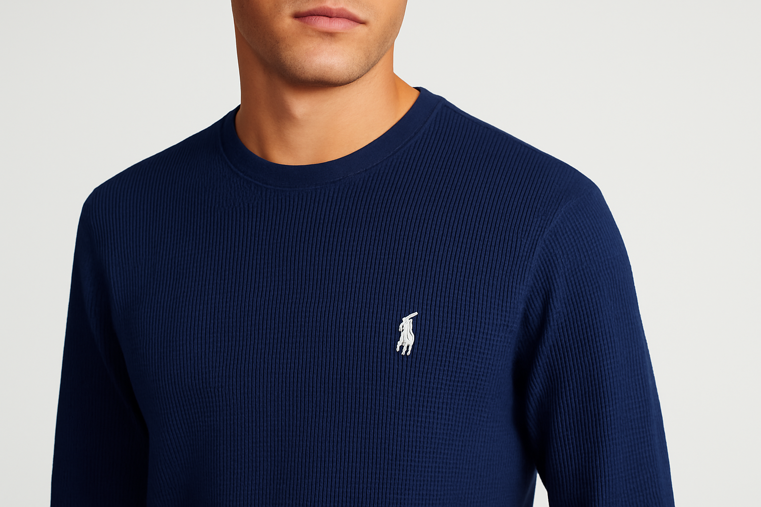 Close-up logo blanco modelo