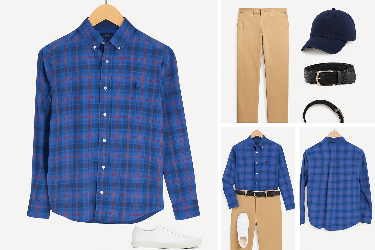 Collage 1 - Look casual preppy