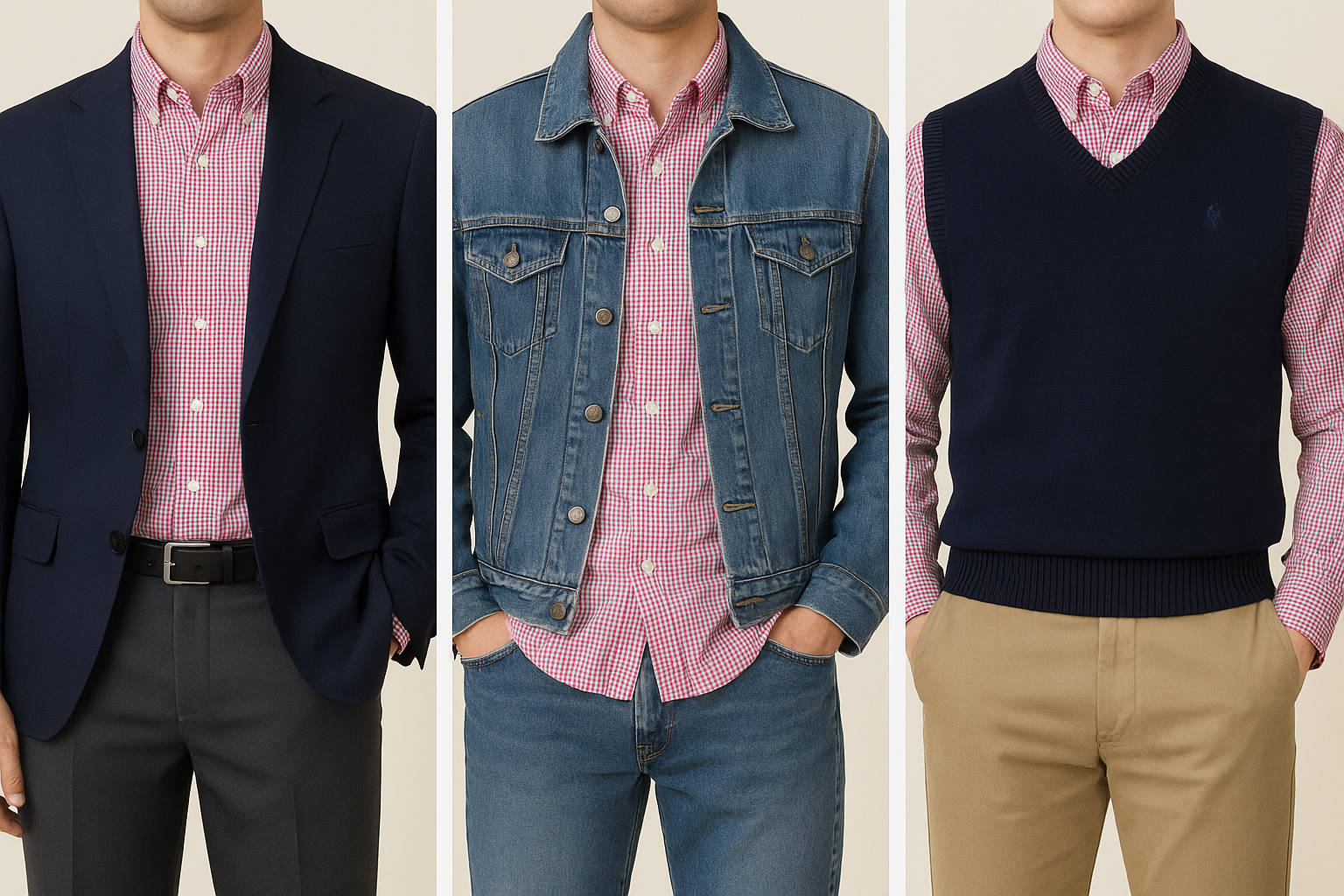 Collage 3 - Estilos versátiles: smart casual, relajado y preppy