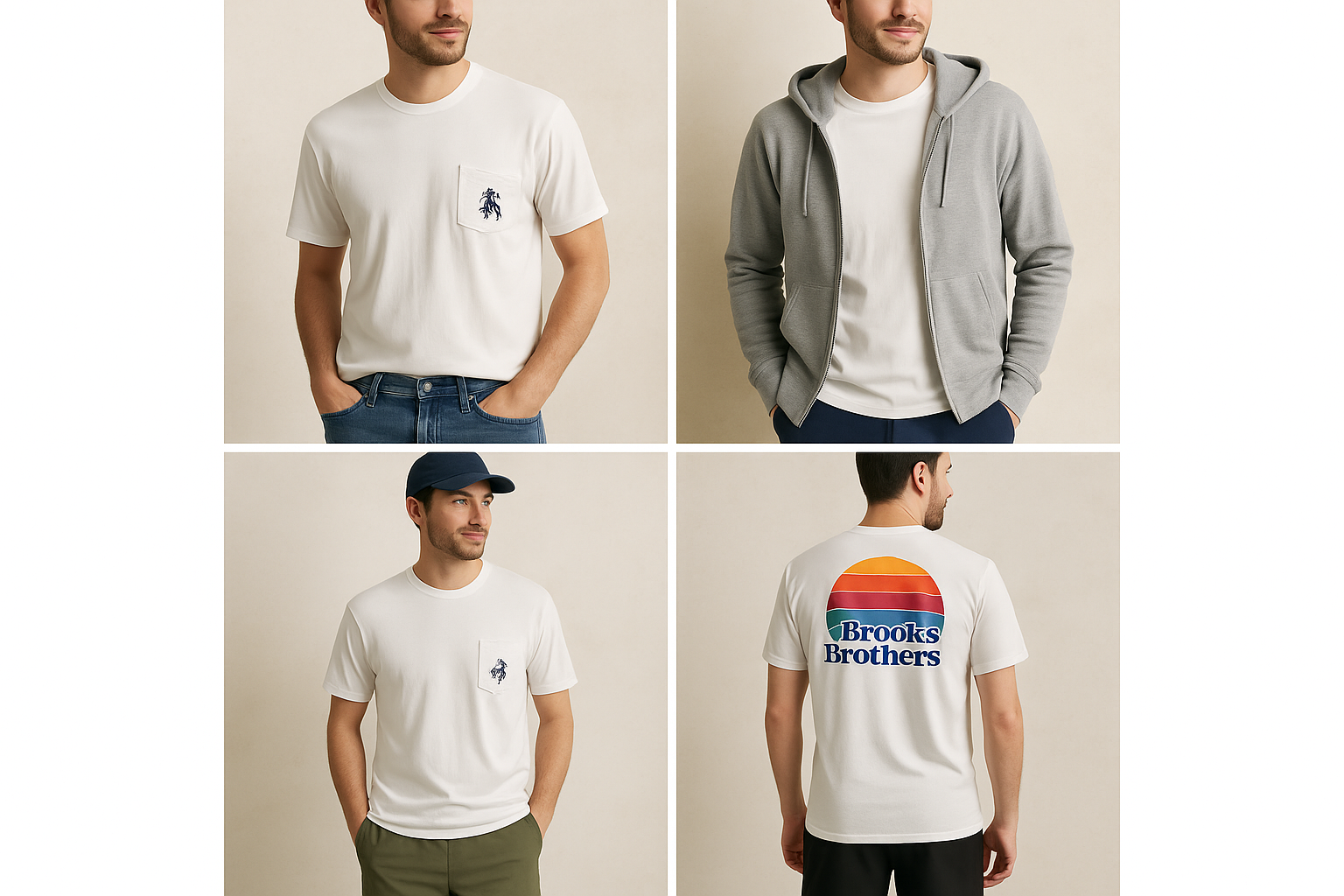 Collage de estilos informales versátiles