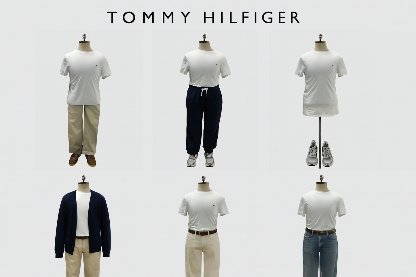 Collage de looks americanos