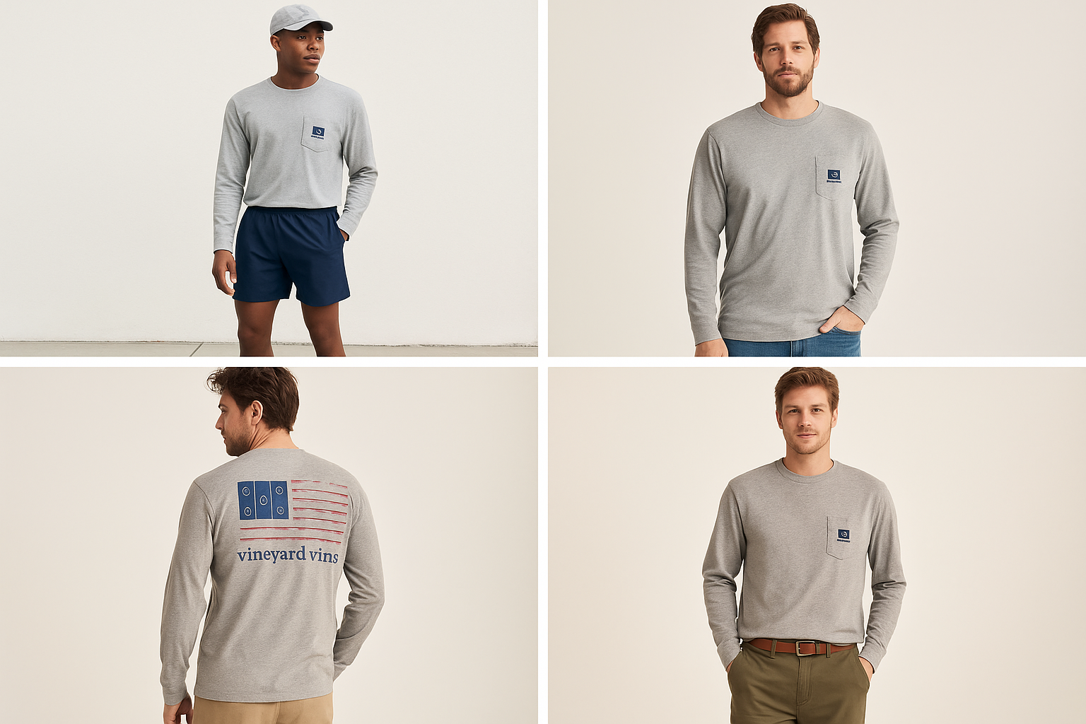 Collage de looks casuales informales