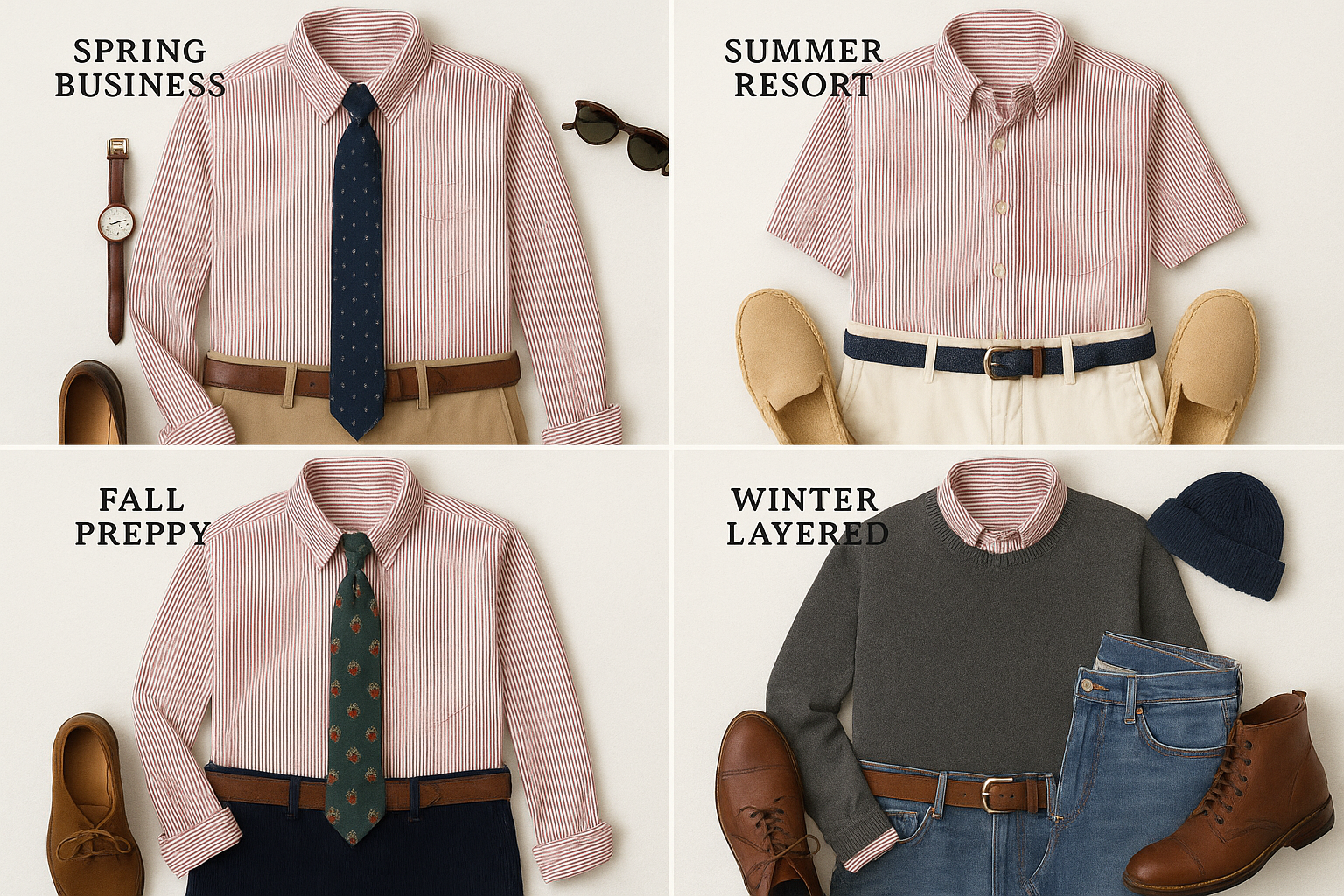 Collage de looks estacionales