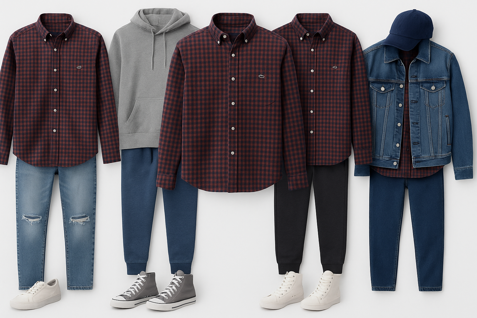 Collage de looks juveniles