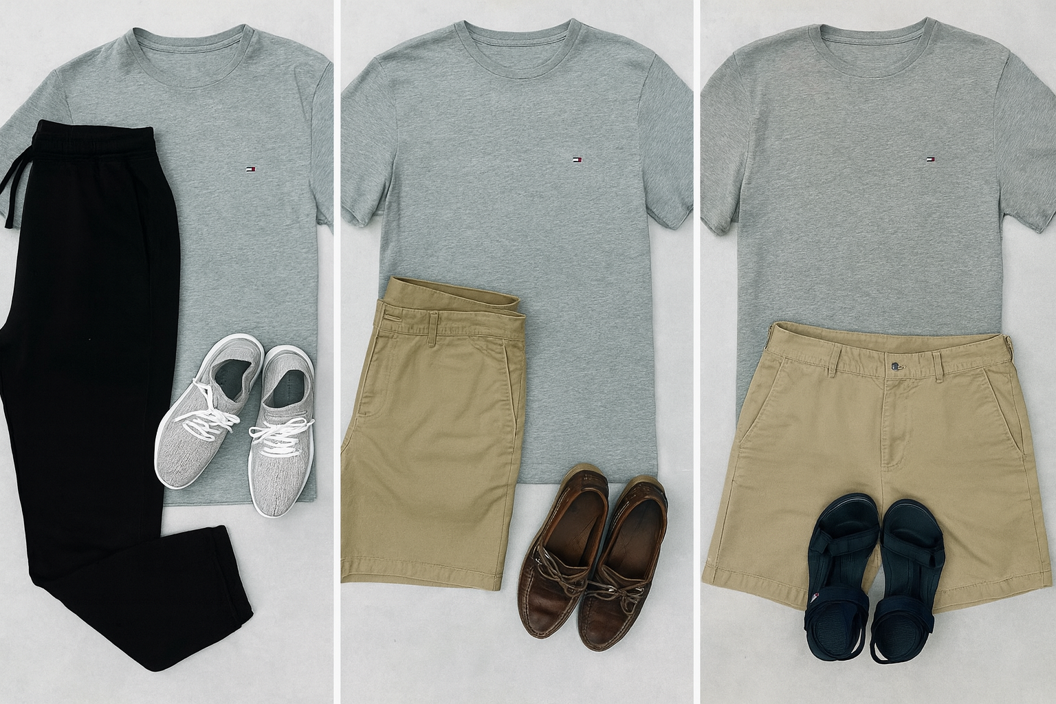 Collage de looks versátiles