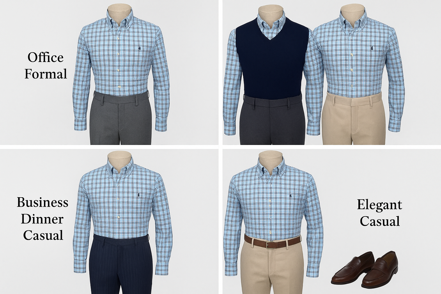 Collage de ocasiones formales sofisticadas