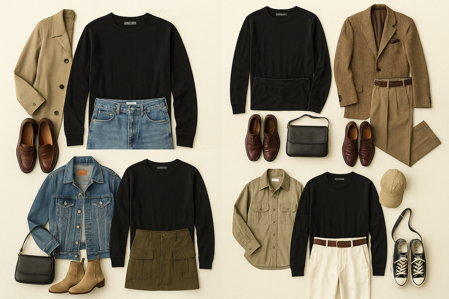 Collage de outfits 1