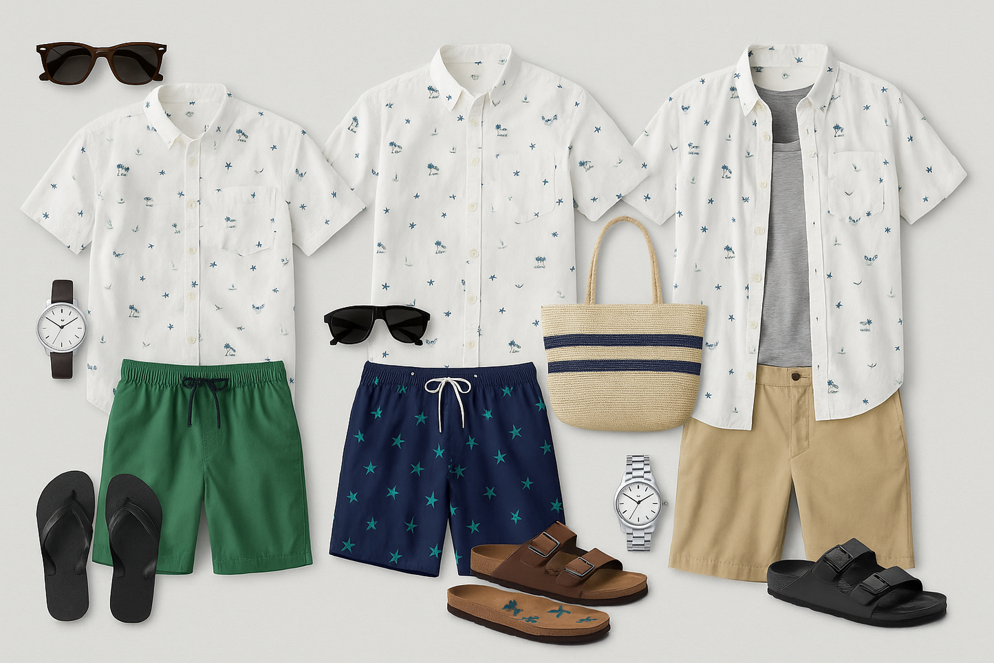 Collage de outfits - Combinaciones de verano