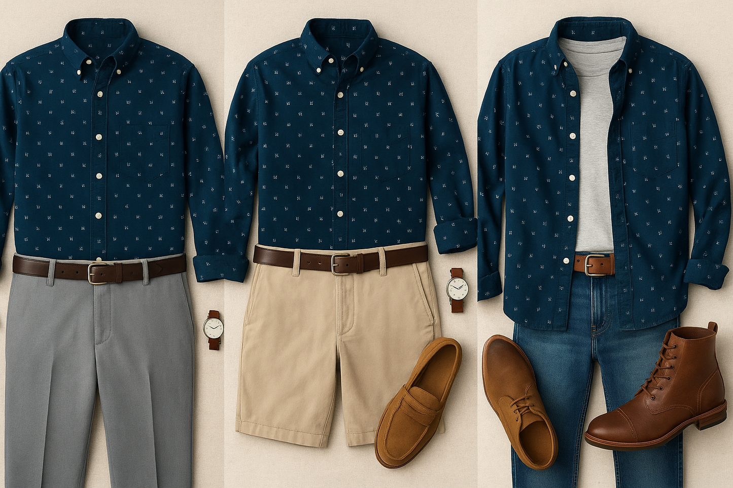 Collage de outfits - Combinaciones estacionales